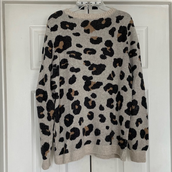 Loft leopard print sweater - Picture 7 of 9